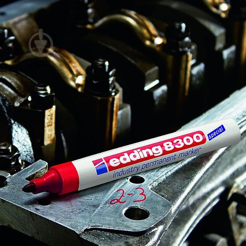 Маркер специальный Edding Industry Permanent 1,5-3 мм e-8300/01 черный - фото 4