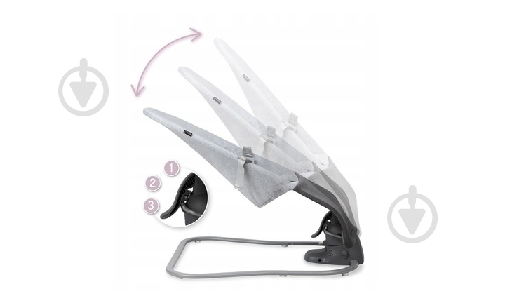 Кресло-шезлонг MoMi Bess light gray BULE00024 - фото 4