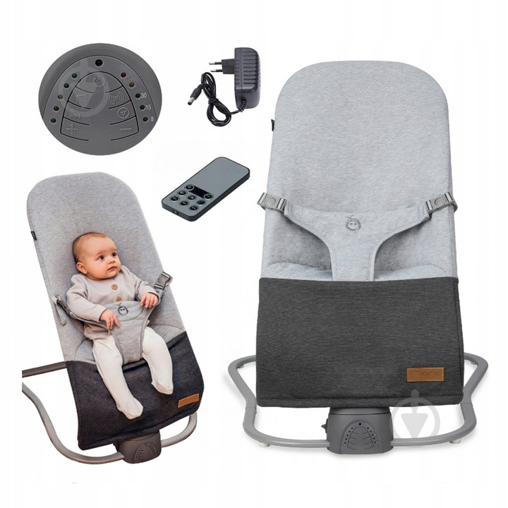 Кресло-шезлонг MoMi Bess light gray BULE00024 - фото 9