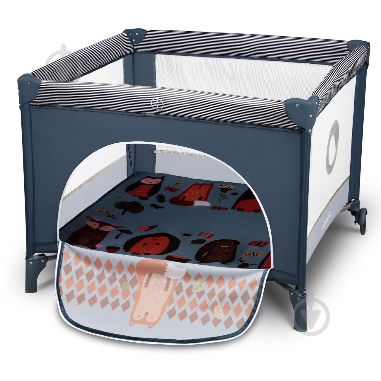 Ігровий манеж Lionelo Sofie blue navy LO.SO05 - фото 4 Ігровий манеж Lionelo Sofie blue navy LO.SO05 - фото 4