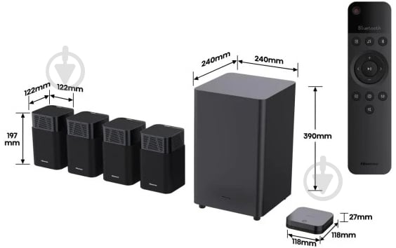 Акустическая система Hisense HT SATURN - фото 6 Акустическая система Hisense HT SATURN - фото 6