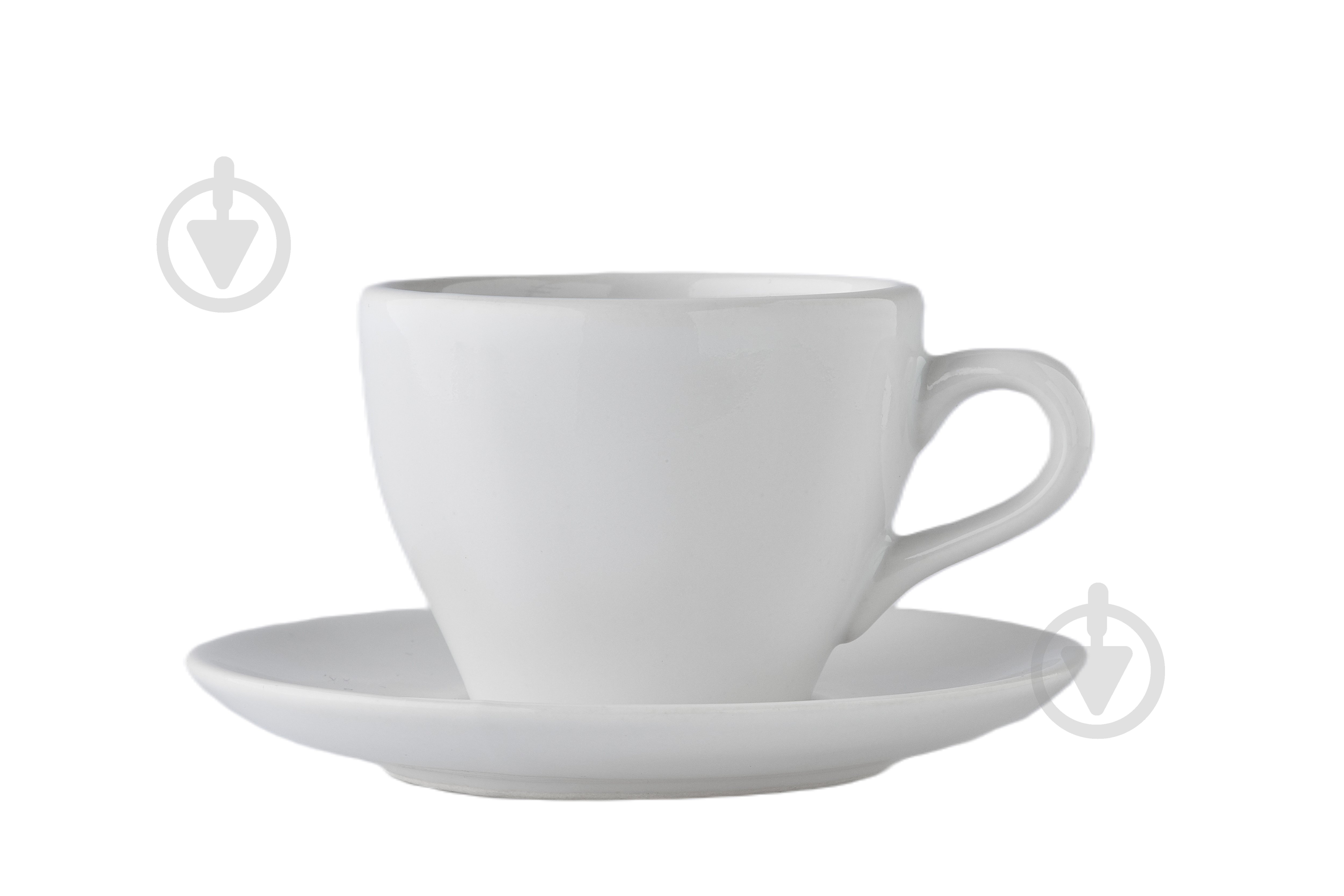 Чашка Dovbysh Porcelain для капучіно 240 мл KHVYLYA білий фарфор - фото 1 Чашка Dovbysh Porcelain для капучіно 240 мл KHVYLYA білий фарфор - фото 1