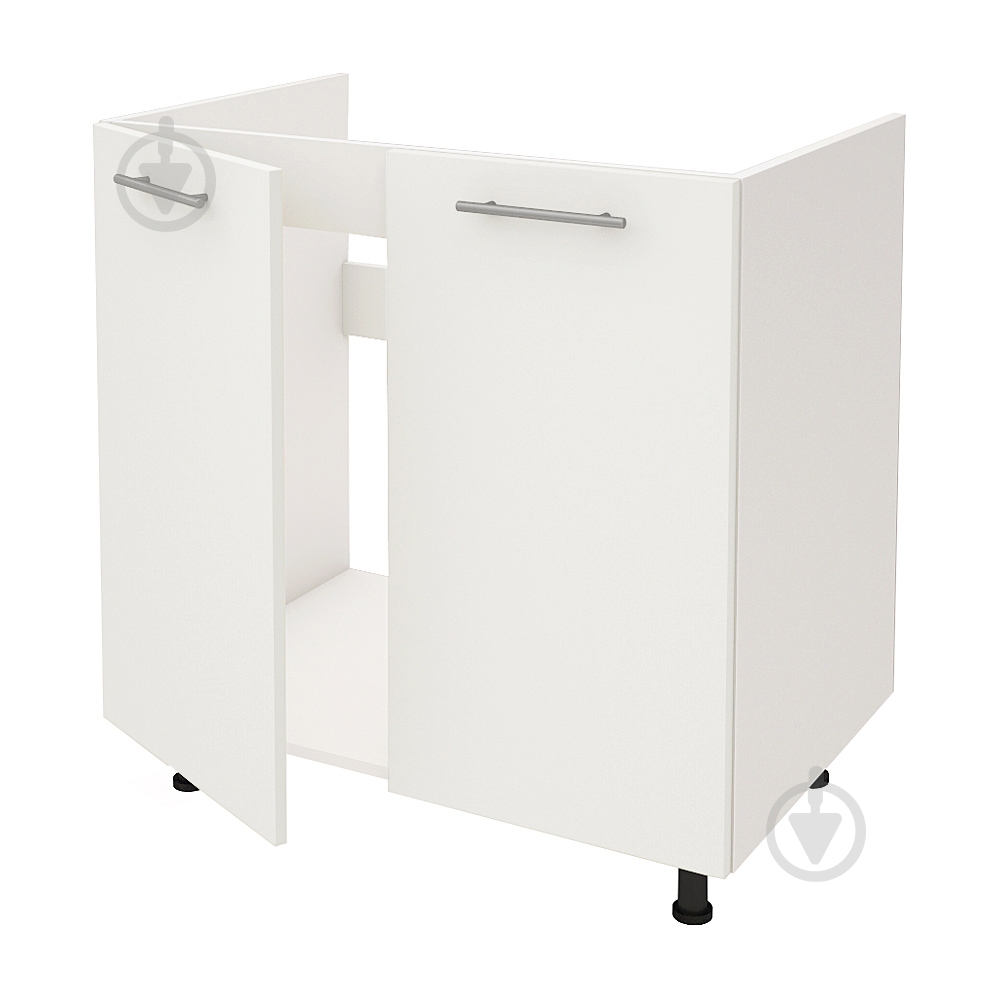 Тумба нижняя Руна МНМ 800x818x520 мм лавина мат/белый ROKO - фото 2