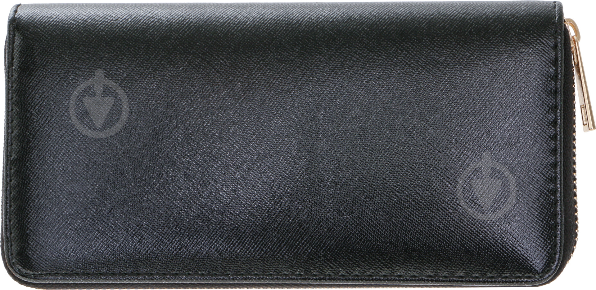Кошелек женский Solid на молнии 19,5х9,5х2,5 см черный - фото 2