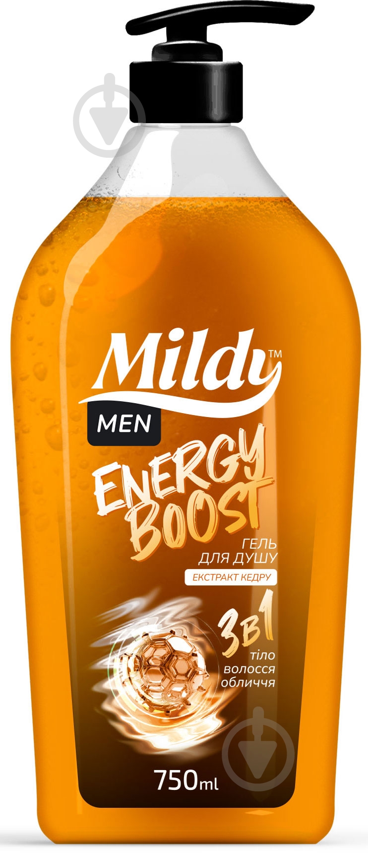 Гель для душа Mildy Energy Boost 750 мл - фото 1