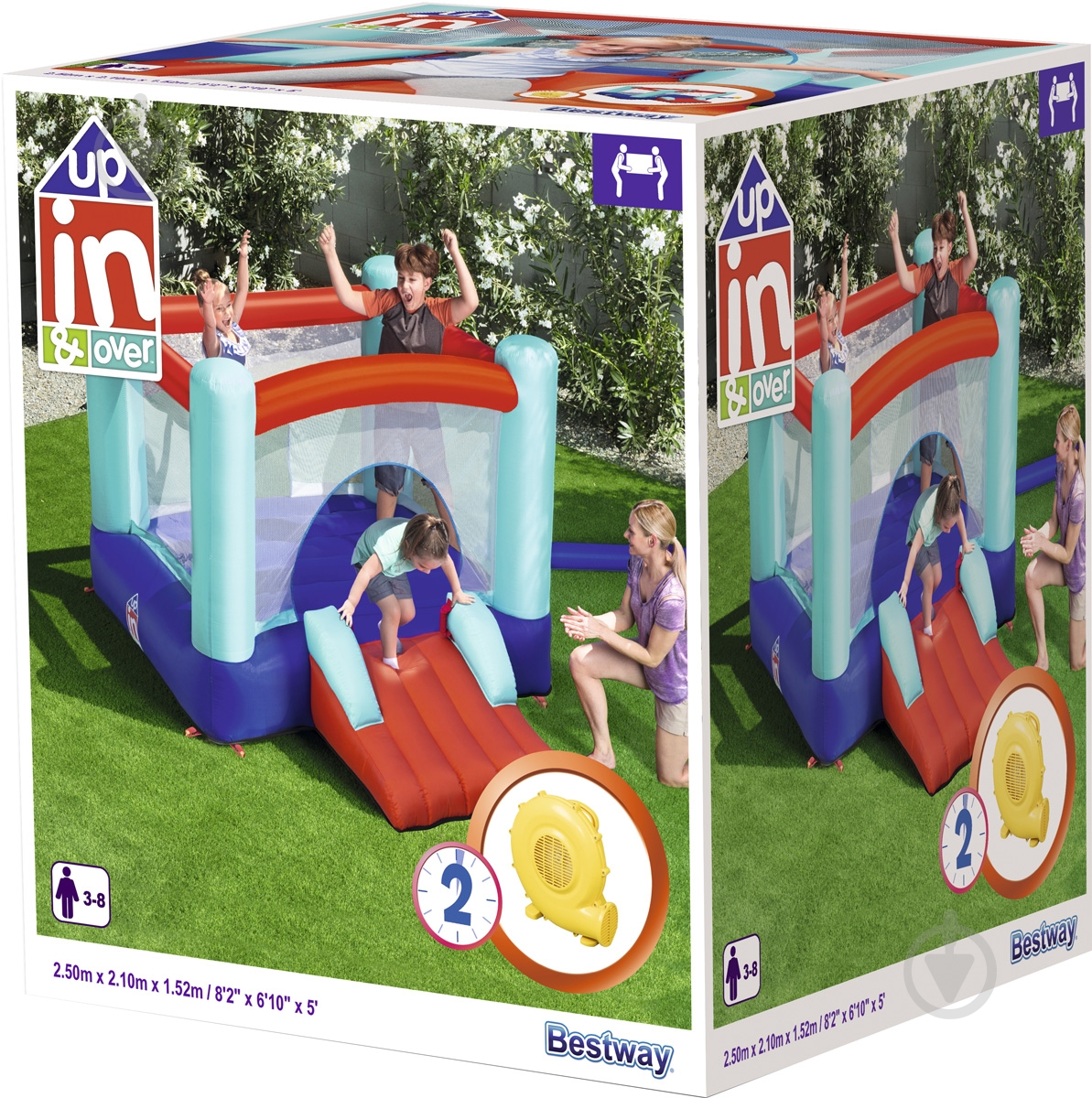 Батут надувной Bestway Slide Park 250х210х151 см - фото 4
