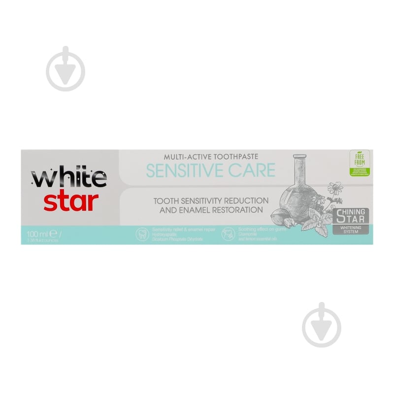 Зубная паста White Star Sensitive care 100 мл 115 г - фото 1