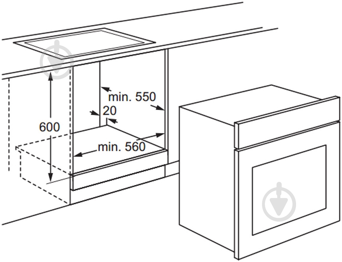 Духовой шкаф Zanussi ZZB 510401 B - фото 3
