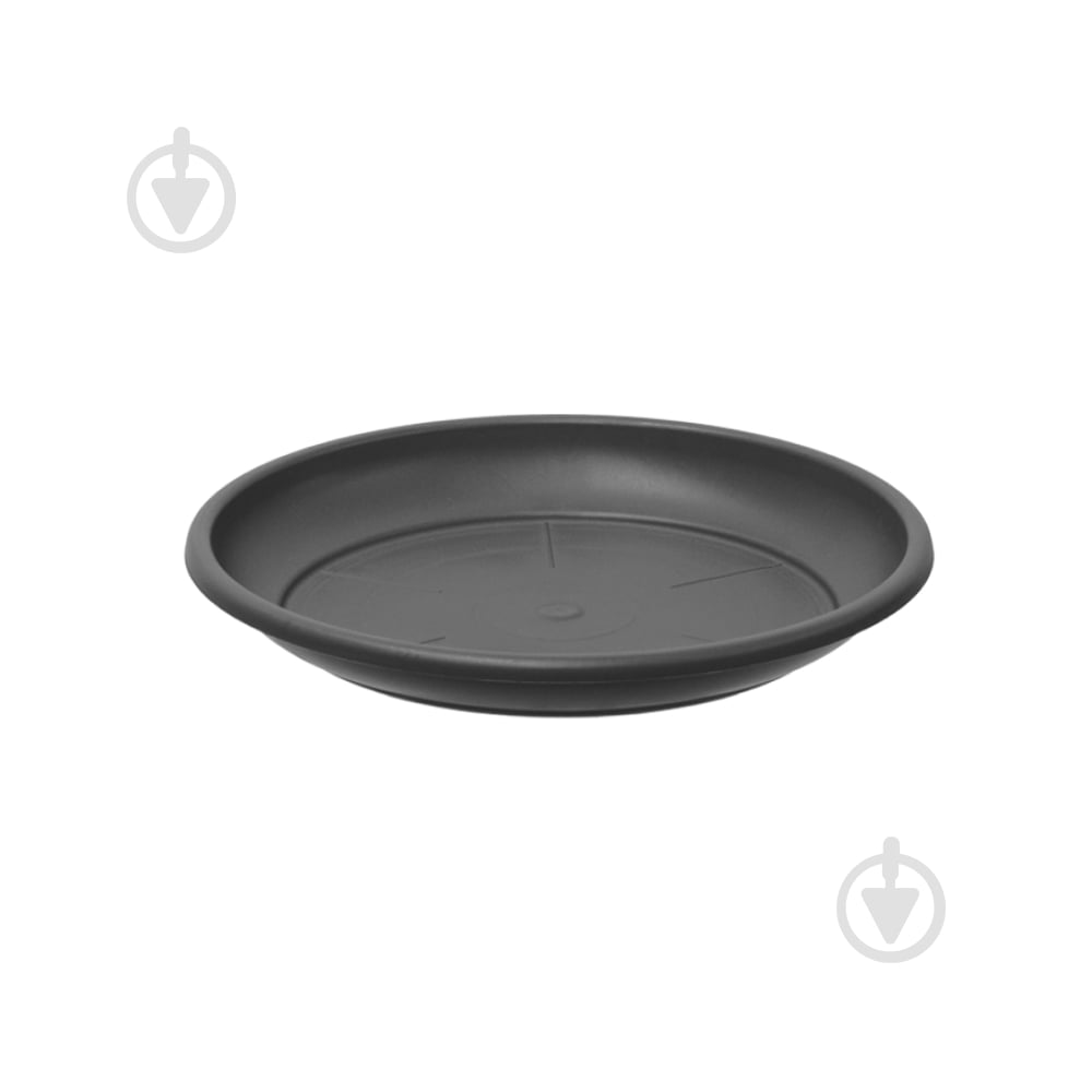 Піддон BASIC ROUND пластик черныйкрасныйбелый 28 см (33154028005) TeraPlast - фото 1