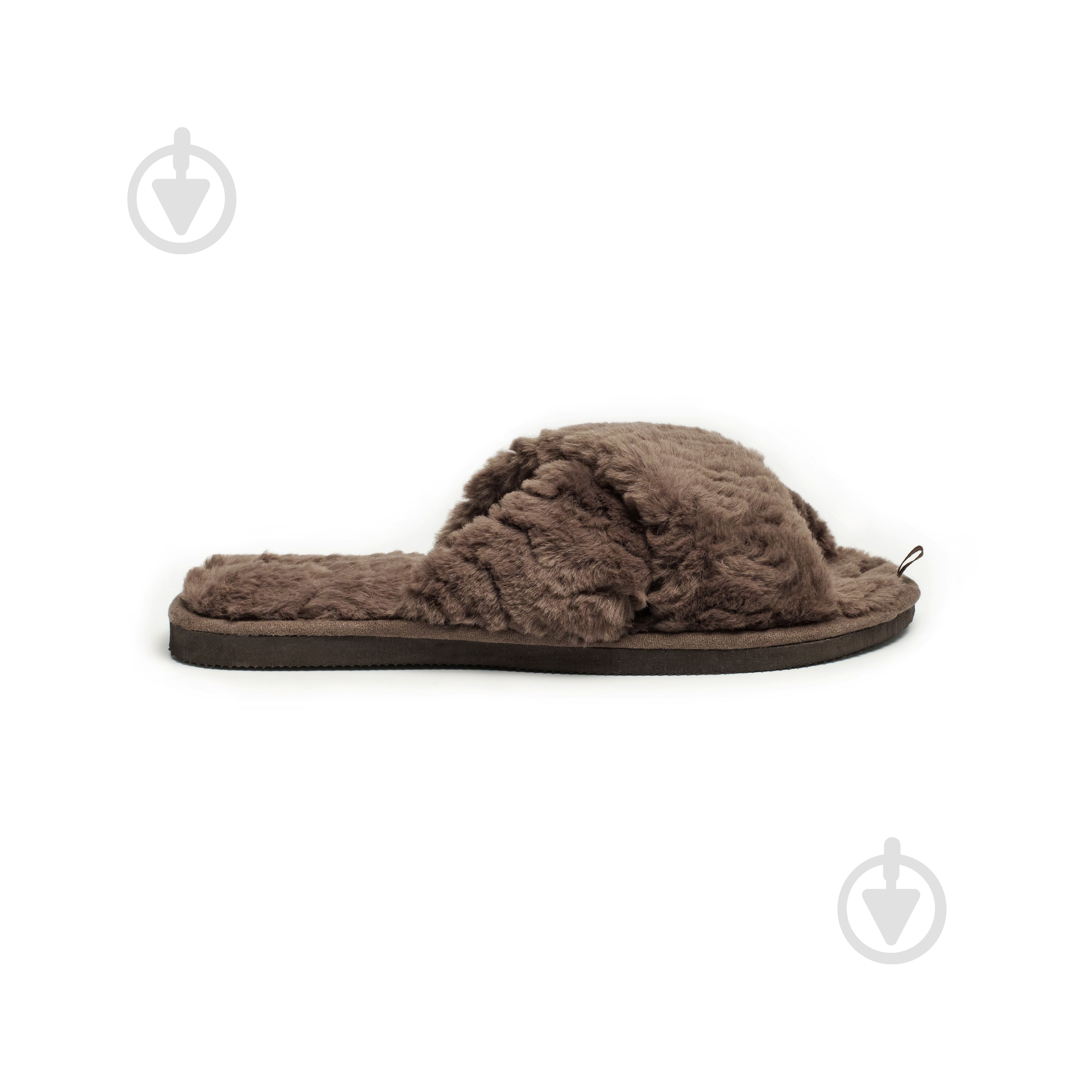 Тапки домашние Twins меховые перекрест 15118 р.40 коричневый - фото 7 Тапки домашние Twins меховые перекрест 15118 р.40 коричневый - фото 7