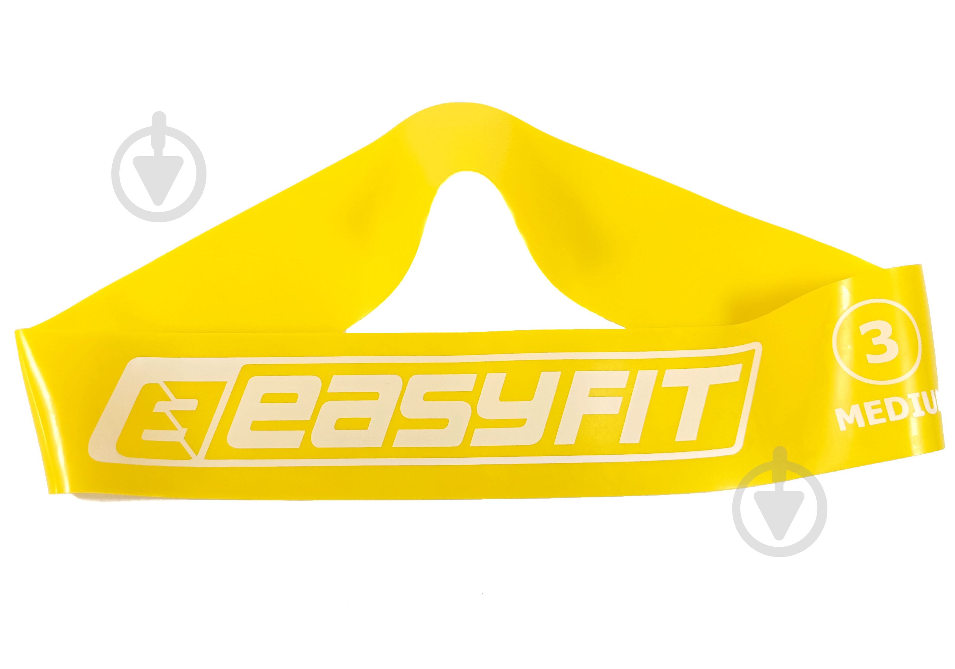 ᐉ Резинка для фітнесу EasyFit #3 10 кг EF-1813 жовтий • Краща