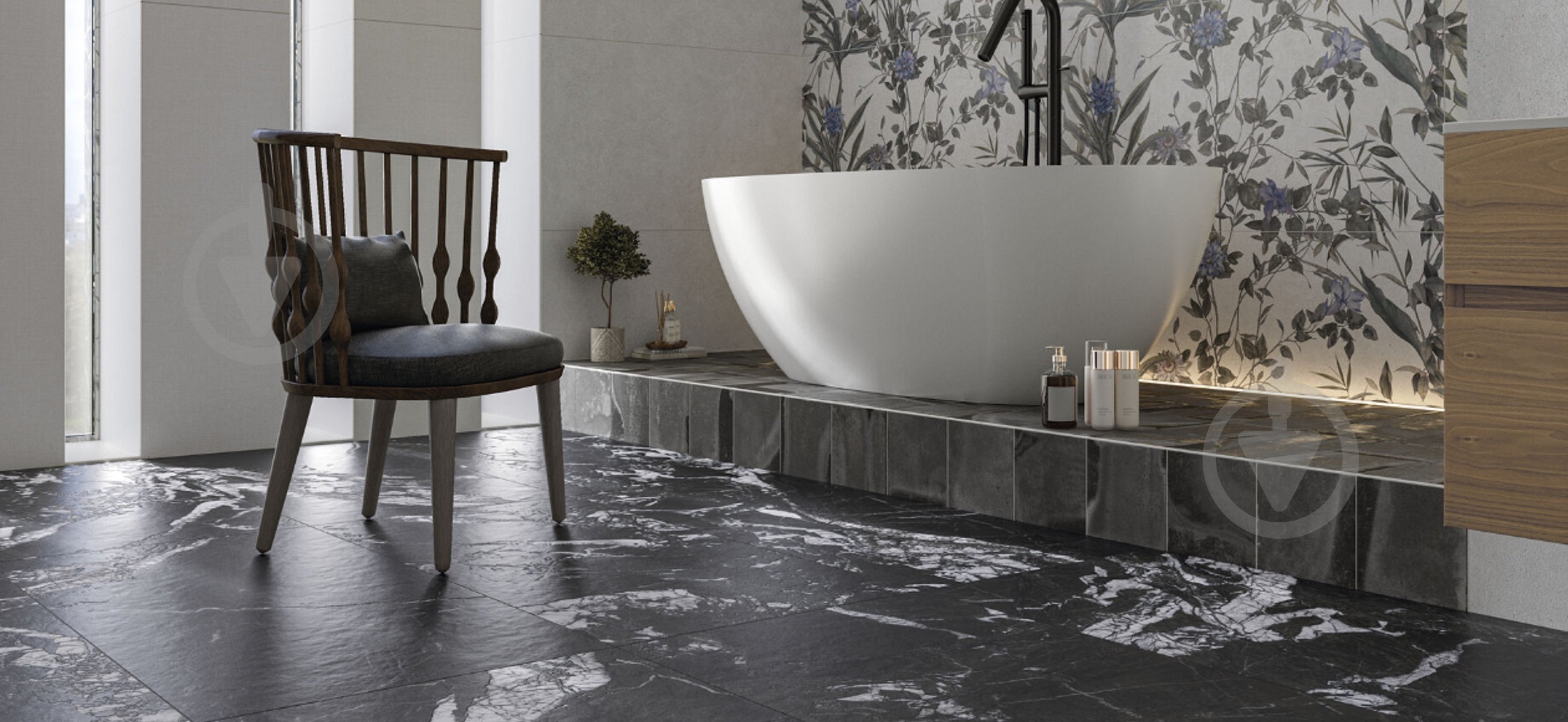 Плитка Cifre Аврора Блек мат 60х120 - фото 2 Плитка Cifre Аврора Блек мат 60х120 - фото 2