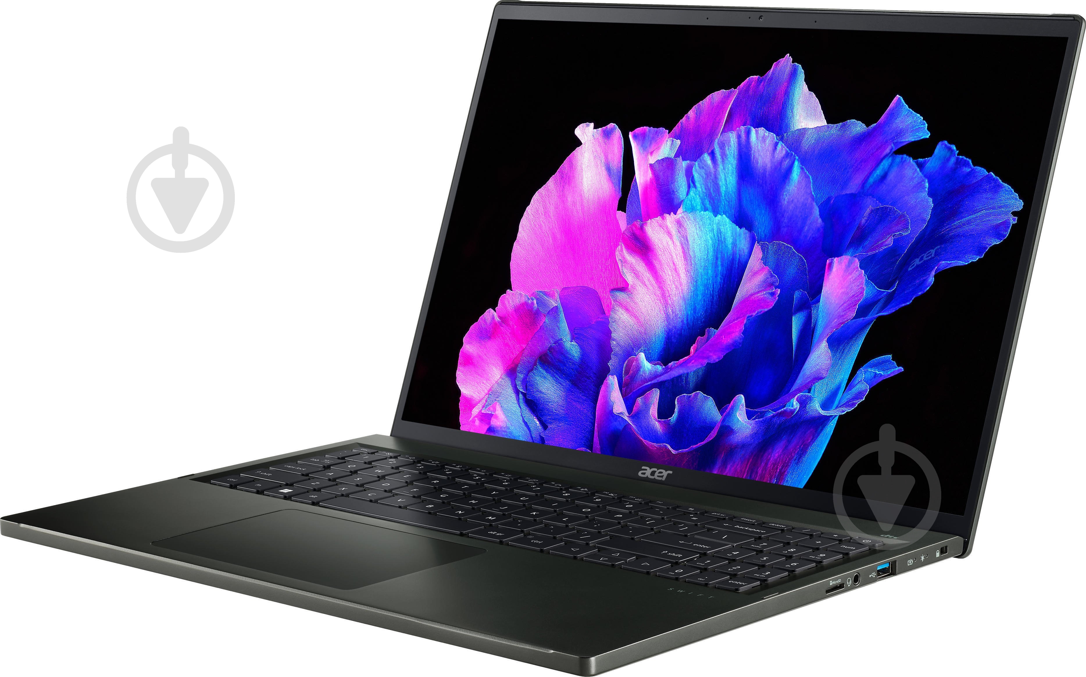 Ноутбук Acer Swift Edge 16 SFE16-43-R7PL 16" (NX.KKZEU.004) olivine black - фото 2