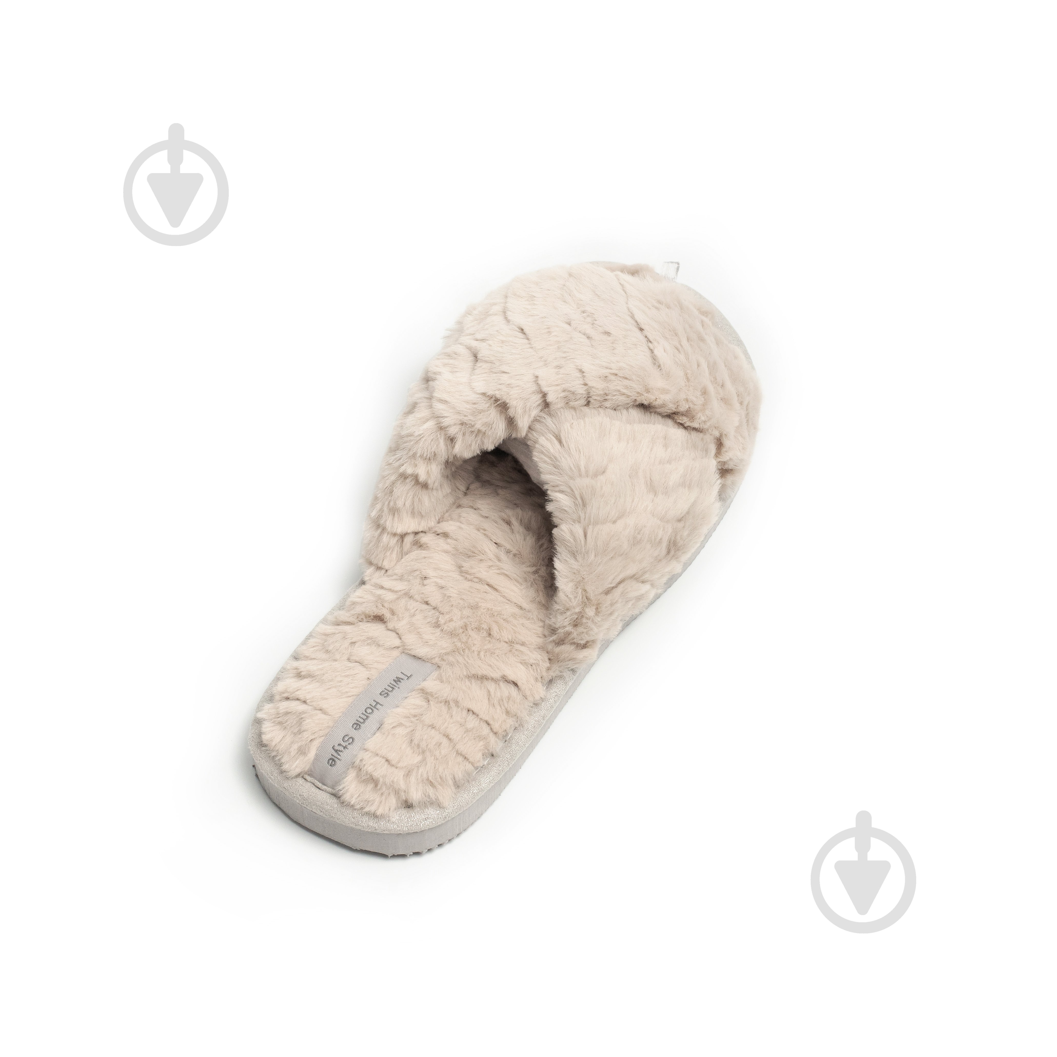 Тапки домашние Twins меховые перекрест 15121 р.38/39 бежевый - фото 6 Тапки домашние Twins меховые перекрест 15121 р.38/39 бежевый - фото 6