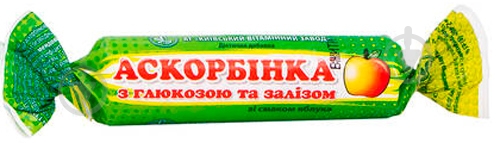 ᐉ Аскорбинка с глюкозой и железом КВЗ 10 таблеток • Купить в Киеве ...