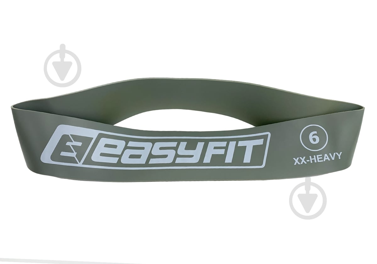 Резинка для фітнесу EasyFit #6 25 кг EF-1813 сірий - фото 3 Резинка для фітнесу EasyFit #6 25 кг EF-1813 сірий - фото 3