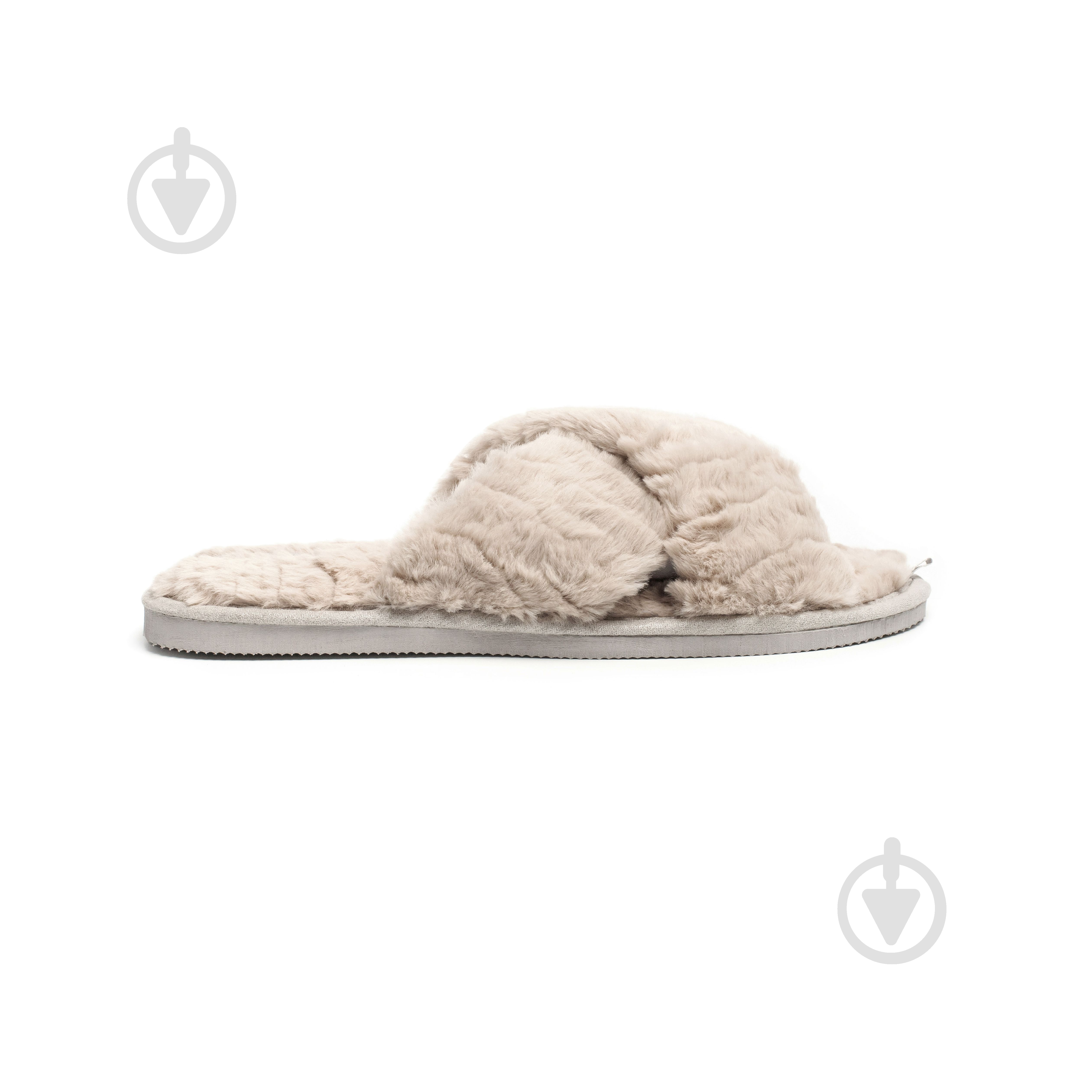 Тапки домашние Twins меховые перекрест 15122 р.40 бежевый - фото 7 Тапки домашние Twins меховые перекрест 15122 р.40 бежевый - фото 7