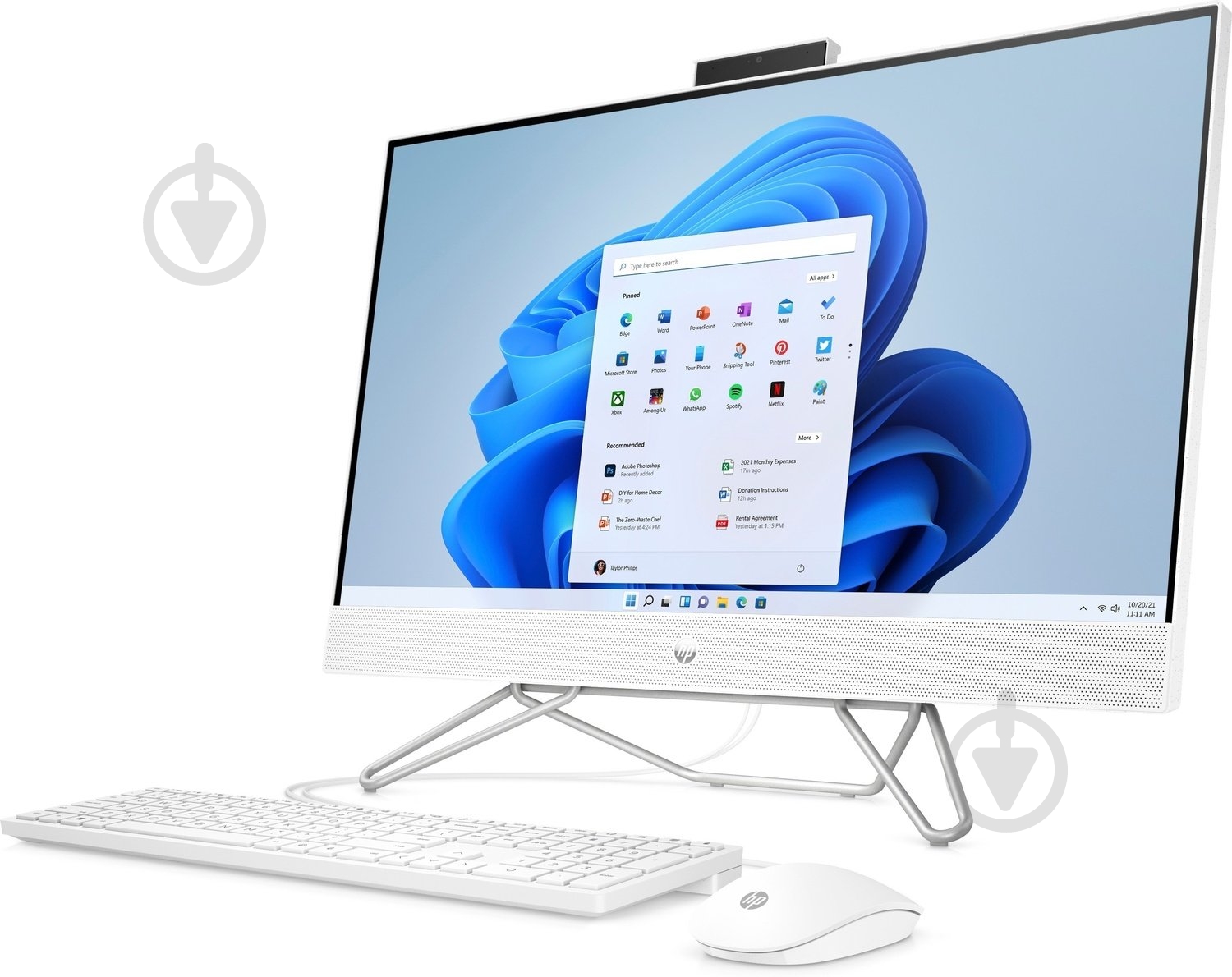 Моноблок HP All-in-One 27-cb1035ua 27" (6C954EA) white - фото 5