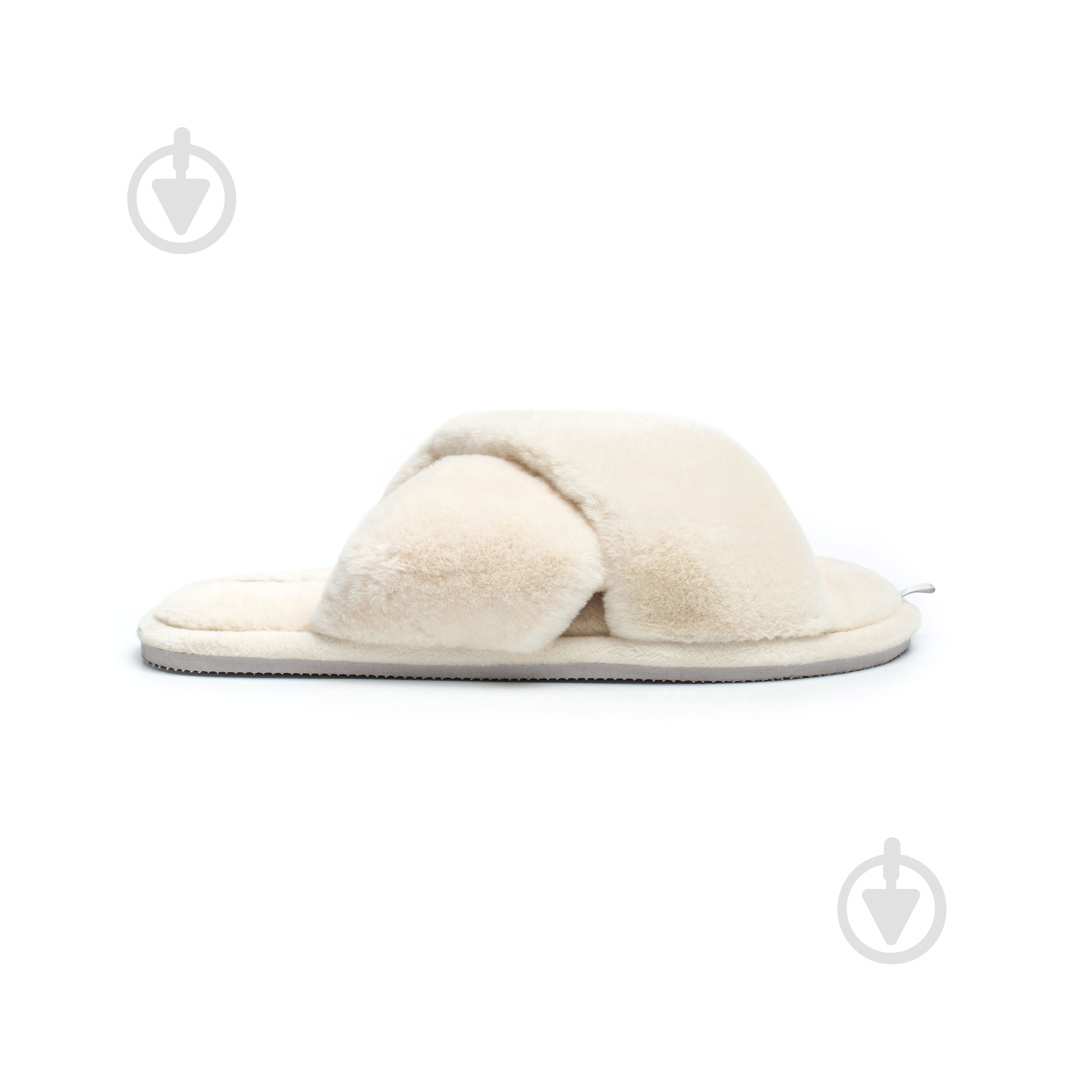 Тапки домашние Twins меховые перекрест 15125 р.38/39 молочный - фото 7