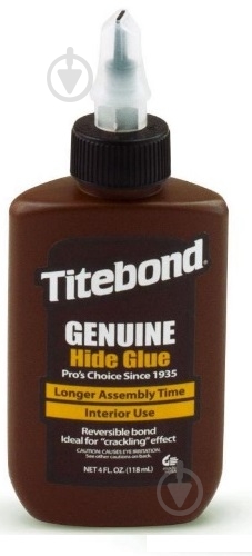 Клей для деревини мездровий Titebond Liguid Hide 237 мл коричневий - фото 1