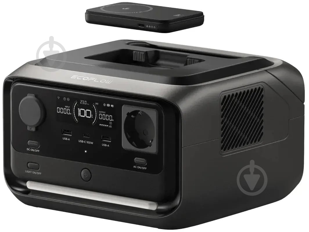 Зарядная станция EcoFlow RIVER 3 Plus Wireless (EFRIVER3PLUS-W-EU-CBOX) (286 Вт·ч) - фото 2 Зарядная станция EcoFlow RIVER 3 Plus Wireless (EFRIVER3PLUS-W-EU-CBOX) (286 Вт·ч) - фото 2