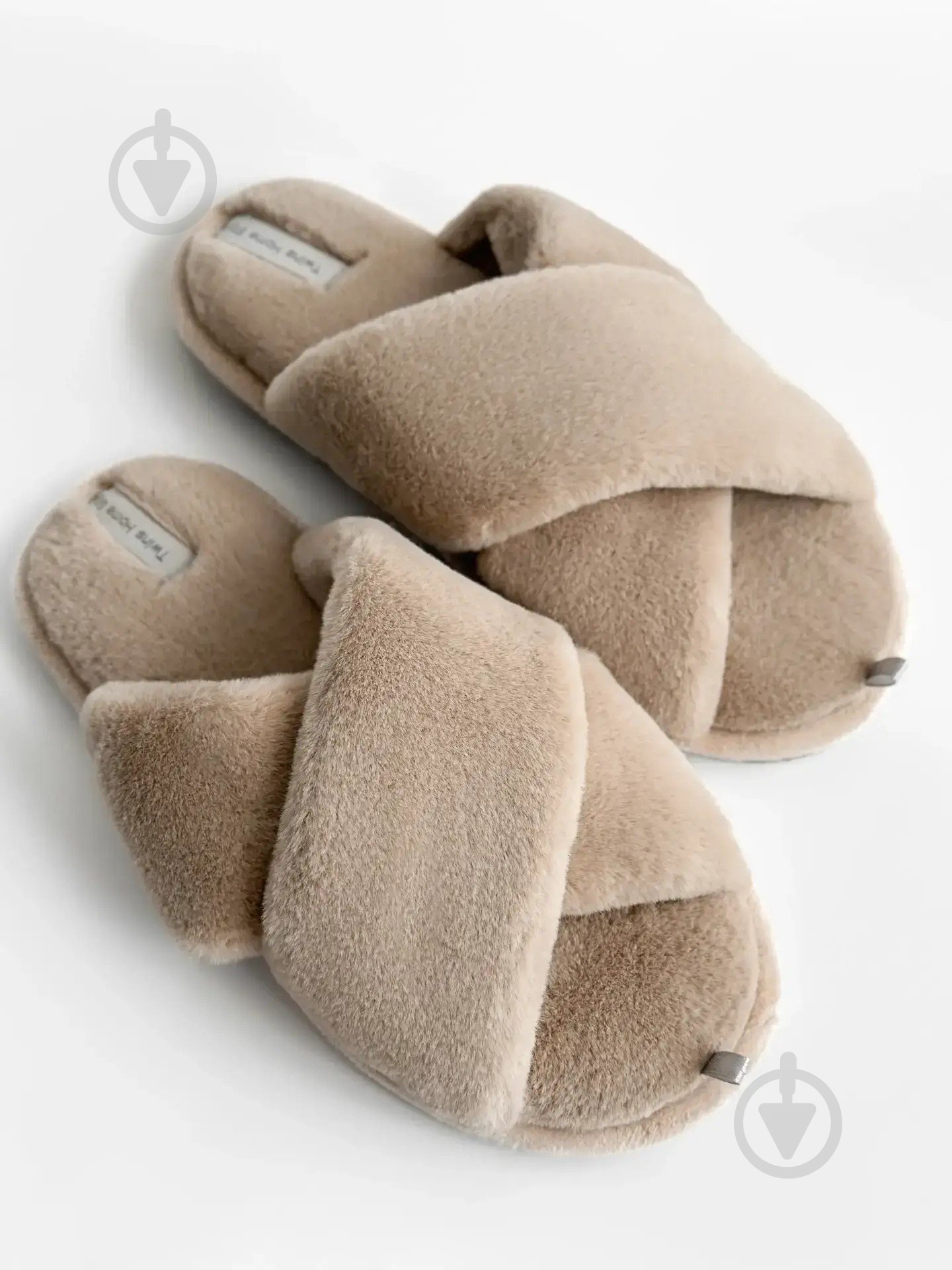 Тапки домашние Twins меховые перекрест 15129 р.38/39 бежевый - фото 5 Тапки домашние Twins меховые перекрест 15129 р.38/39 бежевый - фото 5