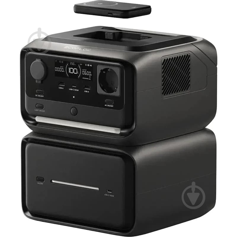 Зарядна станція EcoFlow RIVER 3 Max Plus Wireless (EFRIVER3MP-Wireless-EU-CBOX) (858 Вт·год) - фото 2