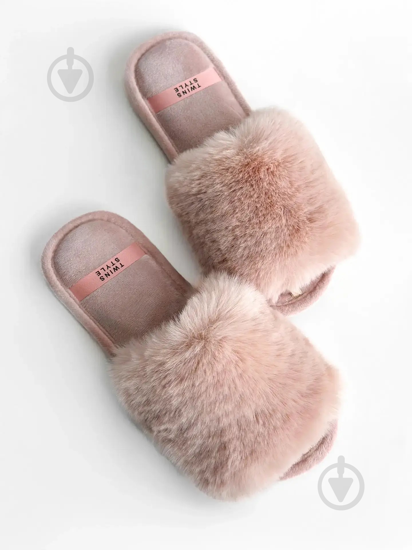 Тапки домашние Twins меховые 15688 р.36/37 пудровый - фото 3 Тапки домашние Twins меховые 15688 р.36/37 пудровый - фото 3