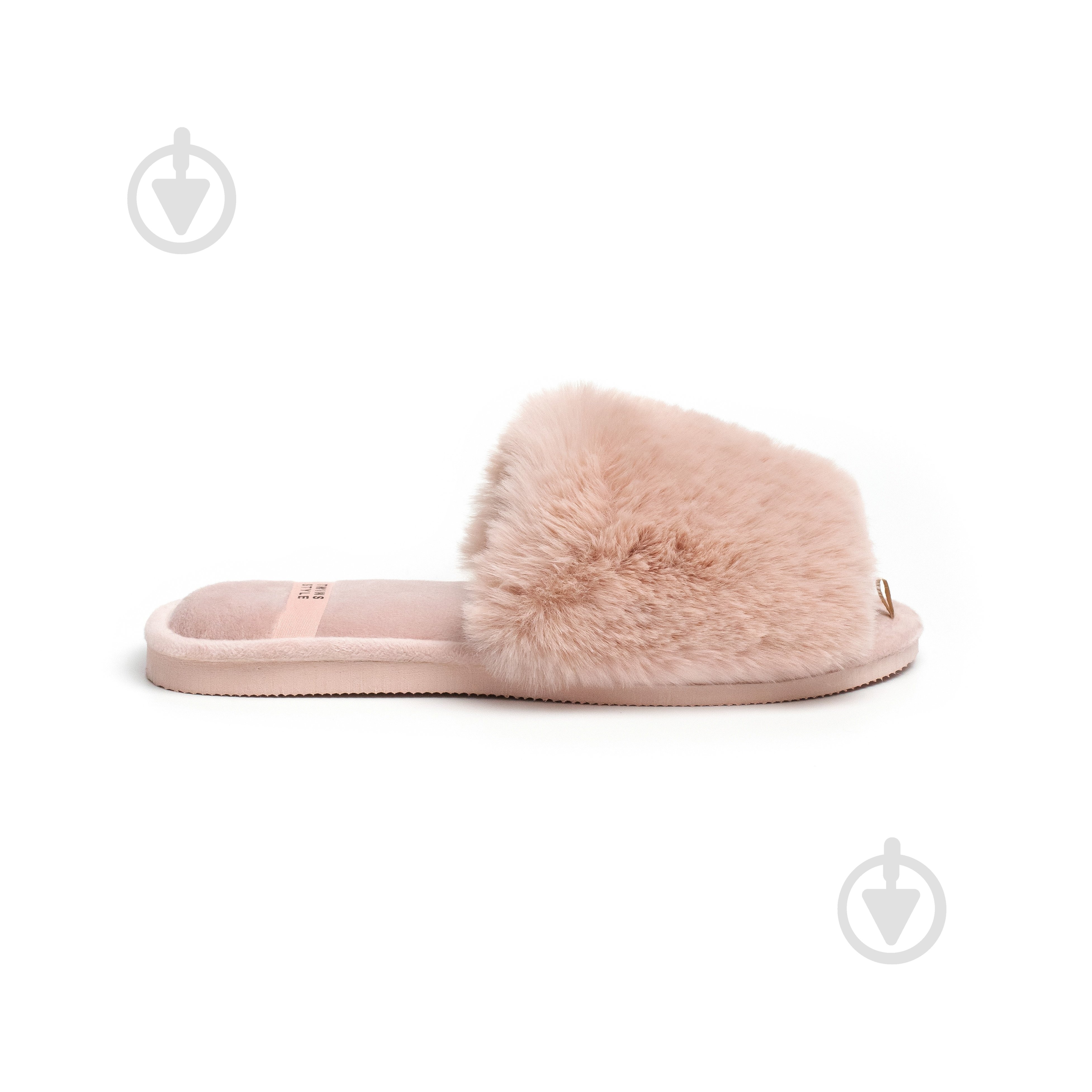 Капці домашні Twins хутрянi 15690 р.40 пудровий - фото 6