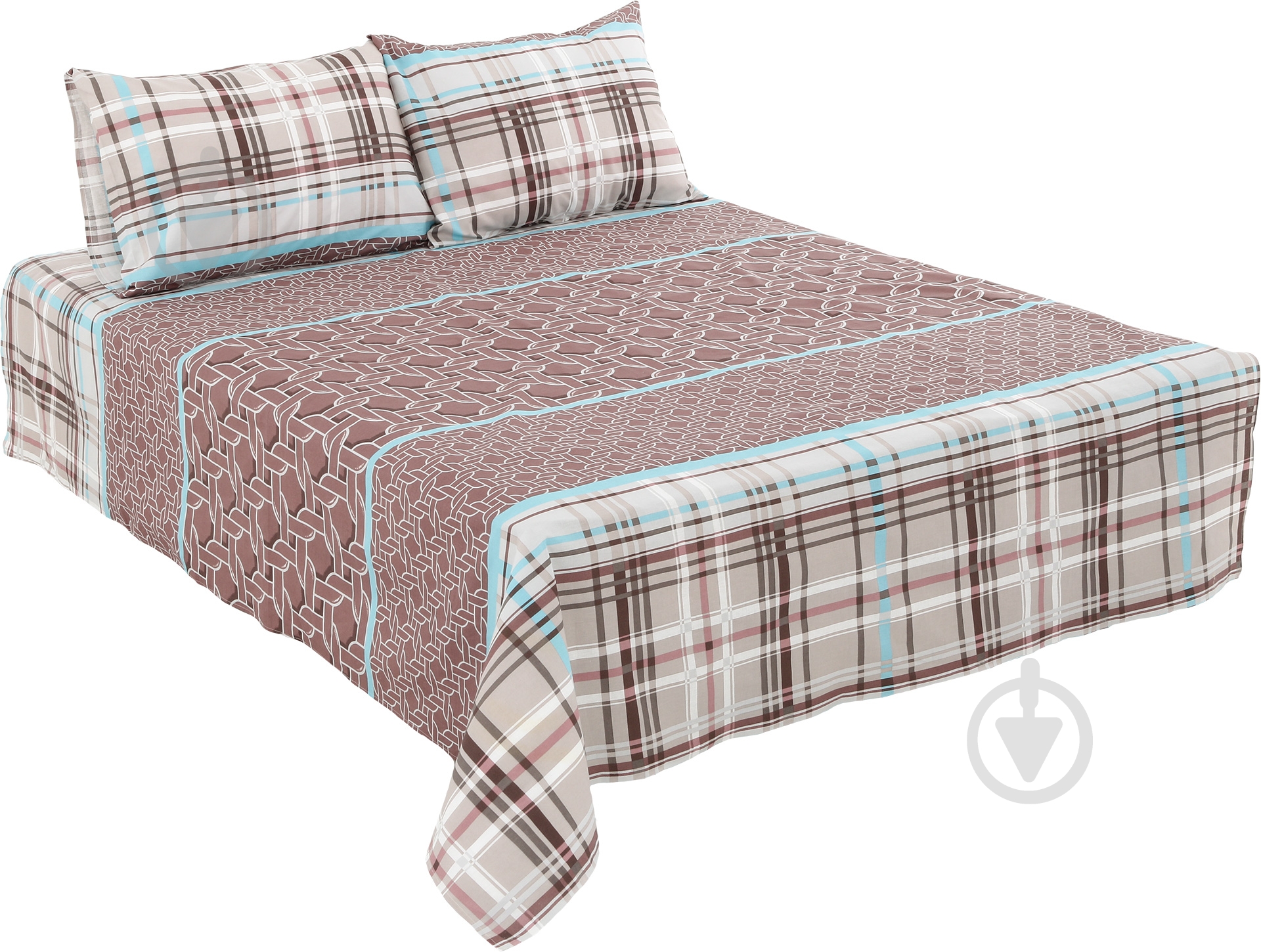 Комплект постельного белья Денди 2 светло-коричневый UP! (Underprice) - фото 2