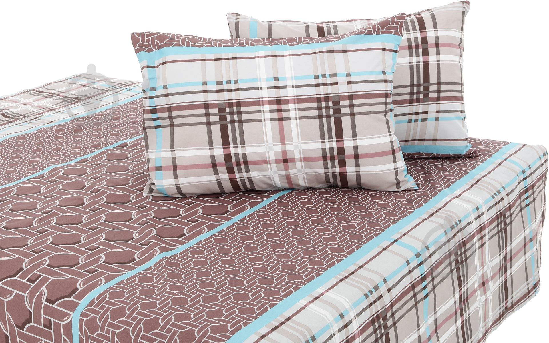 Комплект постельного белья Денди 2 светло-коричневый UP! (Underprice) - фото 3