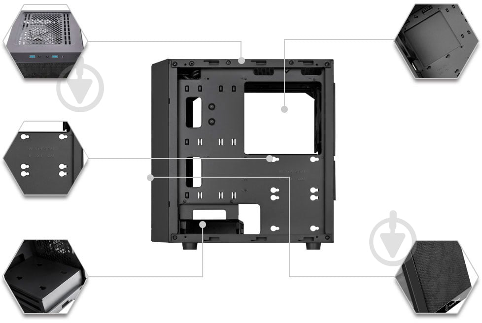 Корпус SilverStone PRECISION PS15B-G (SST-PS15B-G) - фото 14 Корпус SilverStone PRECISION PS15B-G (SST-PS15B-G) - фото 14