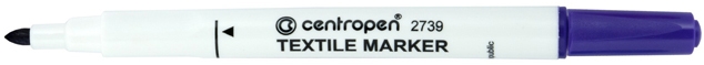 Маркер специальный Centropen Textile 2 мм 2739/08 фиолетовый - фото 1