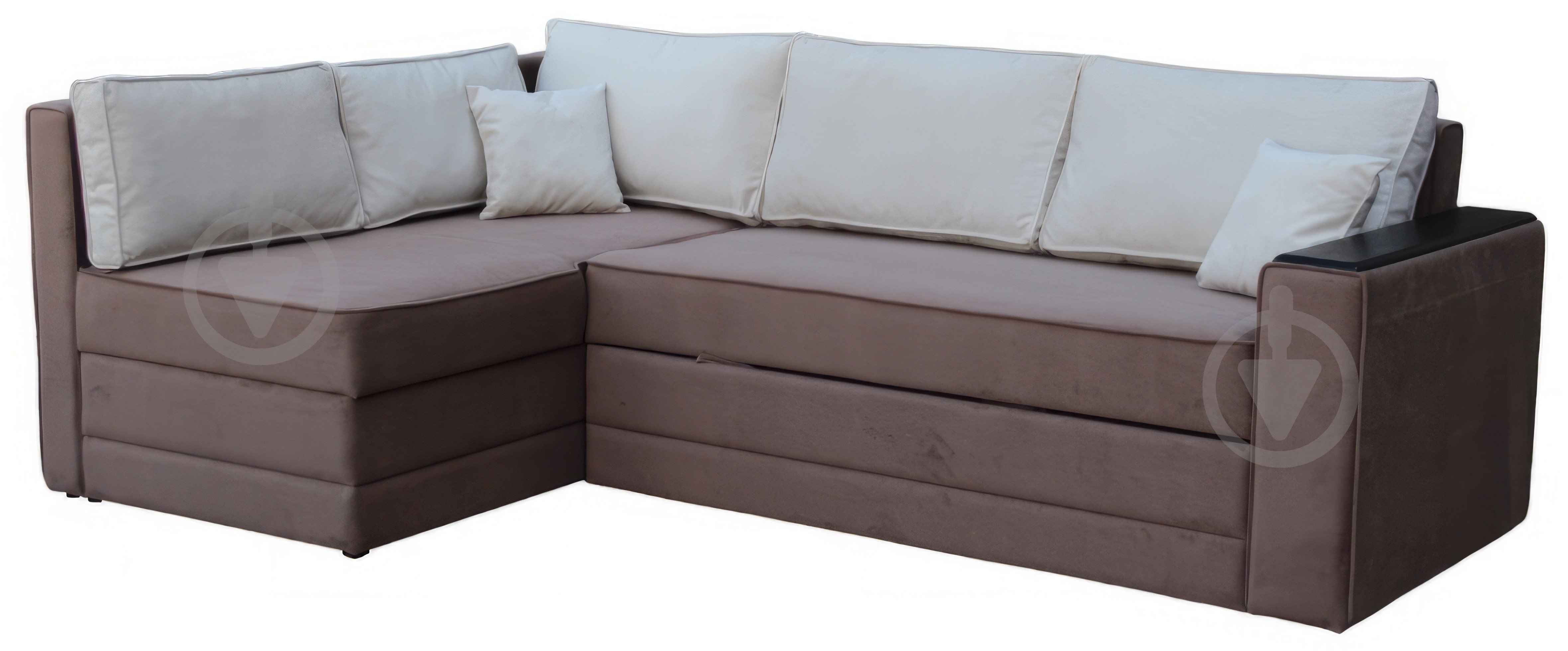 Диван кутовий Берегиня Леон лівий коричневий 2410x1530x765 мм - фото 1
