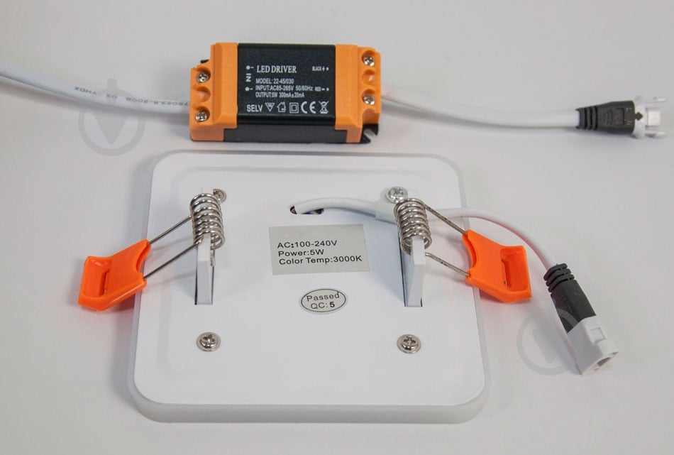 Світильник точковий Hopfen SBC LED 5 Вт 3000 К білий - фото 4 Світильник точковий Hopfen SBC LED 5 Вт 3000 К білий - фото 4