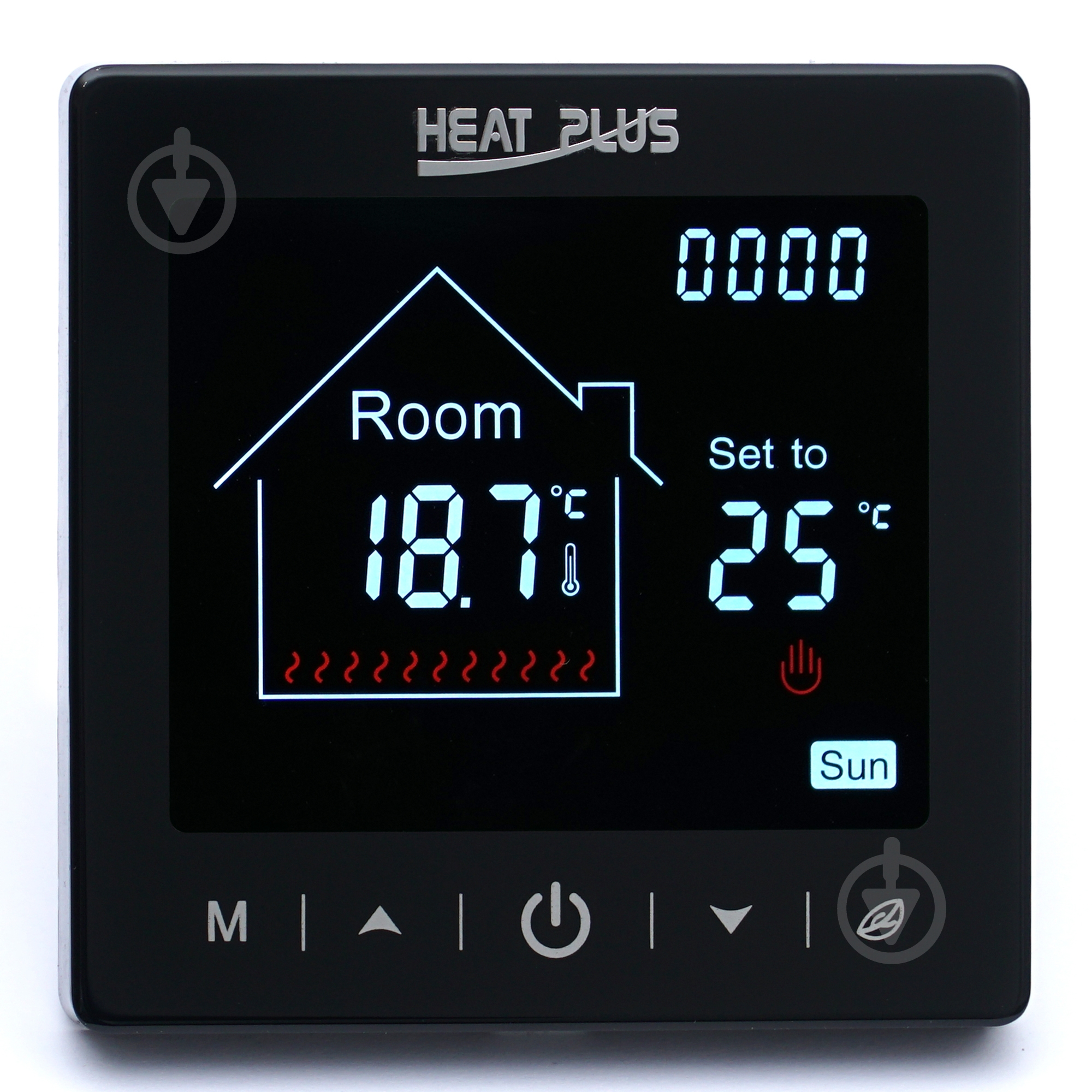 ᐉ Терморегулятор для теплого пола Heat Plus M2.716 черный