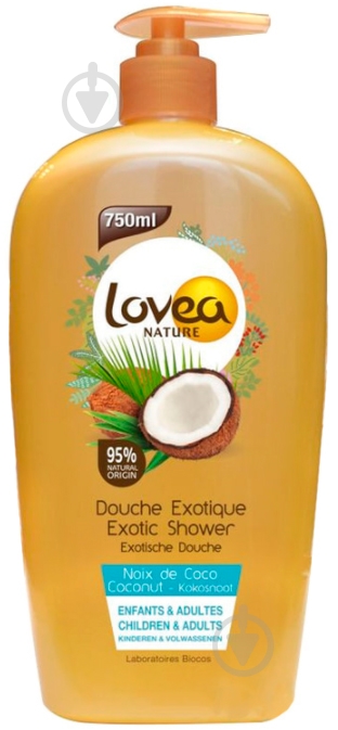 Гель для душа Lovea Кокос 750 мл - фото 1