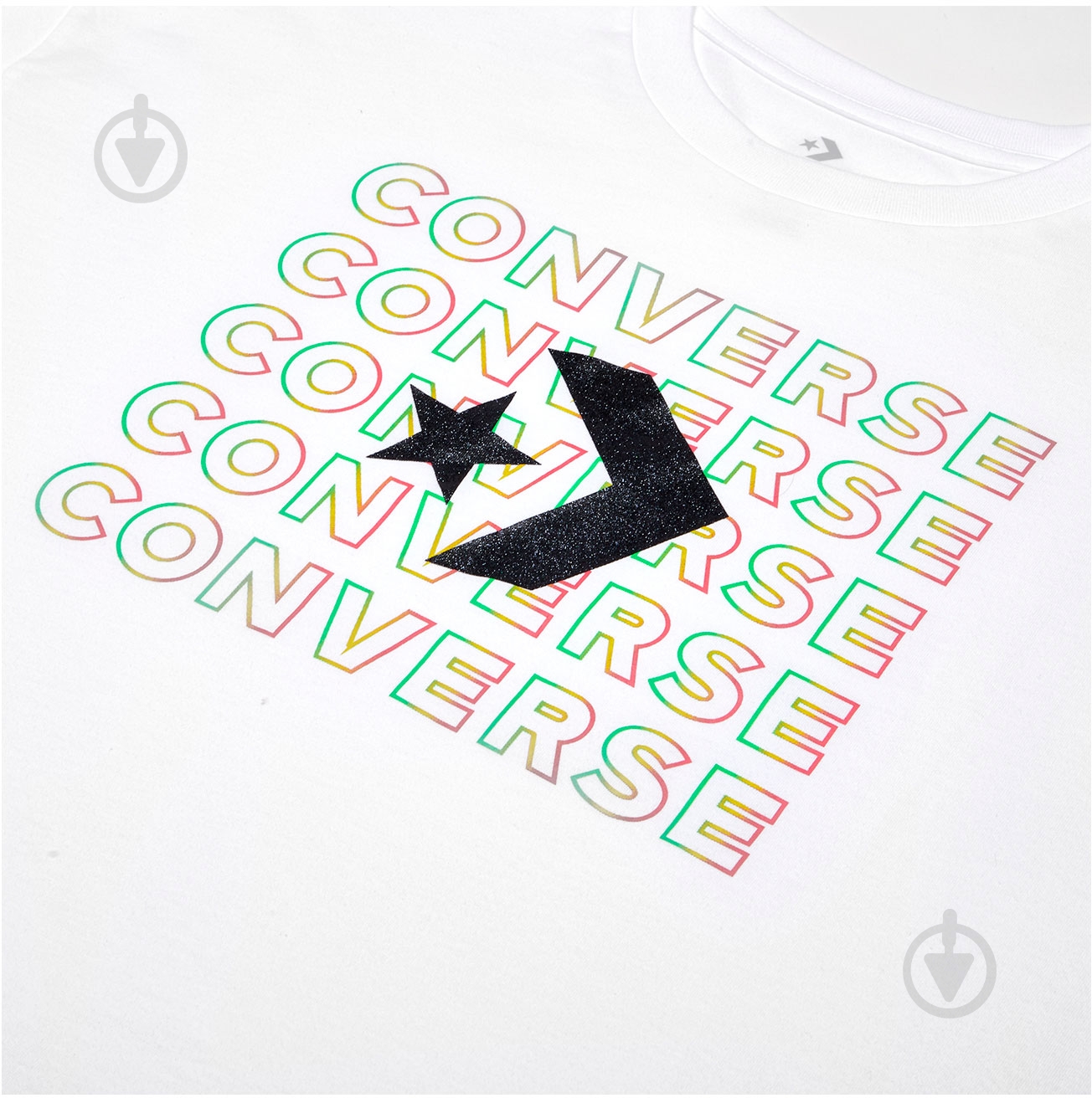 Футболка Converse 10008478-102 р.L білий - фото 5 Футболка Converse 10008478-102 р.L білий - фото 5