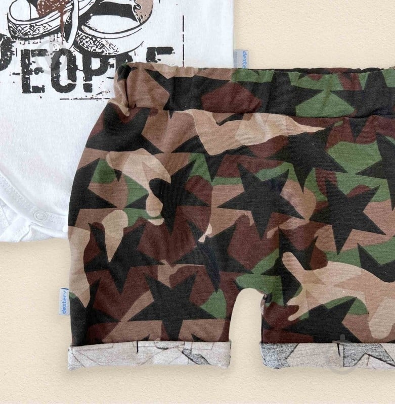 Комплект для мальчиков Dexter`s POWER белый с принтом р.68 d128-1пв-б - фото 2