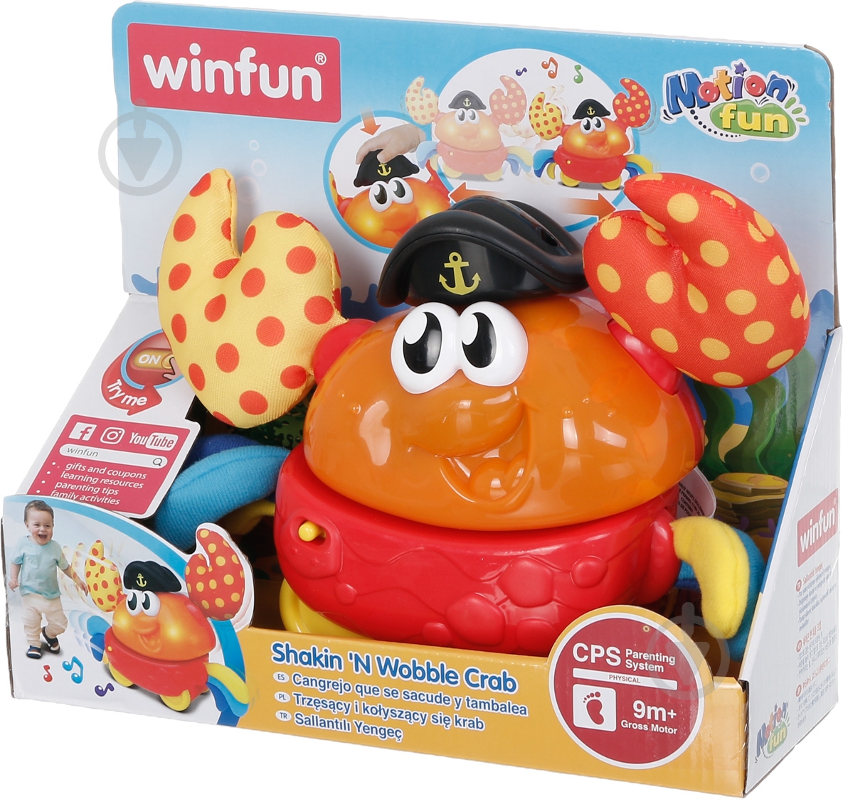 Игрушка заводная Winfun Краб 1005-NL - фото 1
