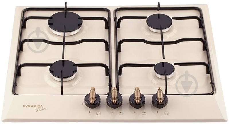 Варочная поверхность газовая Pyramida PFE 644 IVORY RUSTICO - фото 1 Варочная поверхность газовая Pyramida PFE 644 IVORY RUSTICO - фото 1