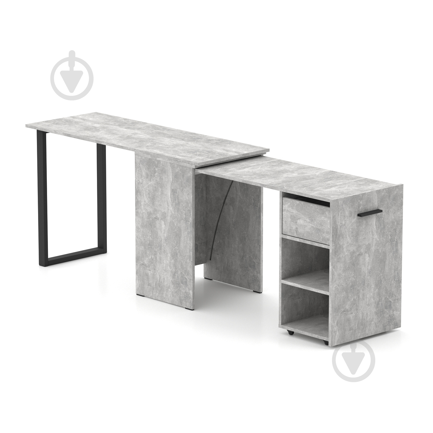 Стіл Knap Knap трансформер письмовий поворотний Hobana+Jumbo Ш1 770х1350х500 мм ательє світле/ательє світлий (S201010210 ) - фото 2 Стіл Knap Knap трансформер письмовий поворотний Hobana+Jumbo Ш1 770х1350х500 мм ательє світле/ательє світлий (S201010210 ) - фото 2