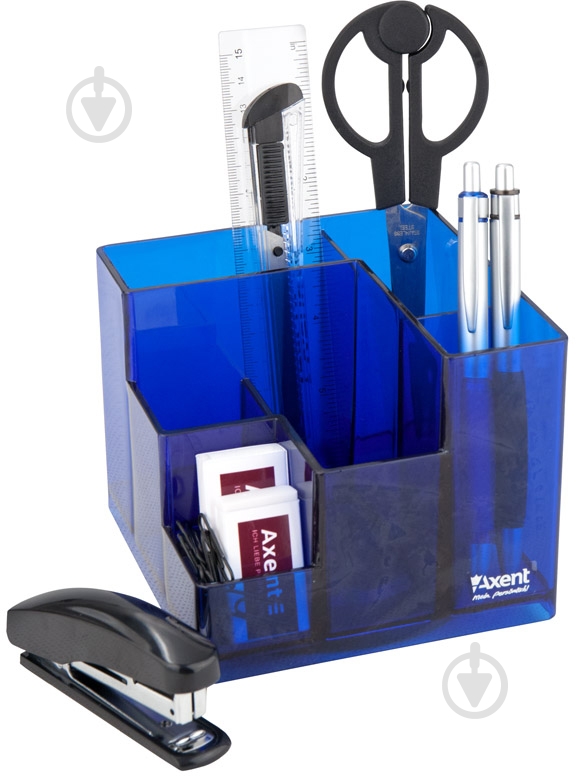 Набір настільний Cube 9 предметів синій 2106-02-A Axent - фото 1