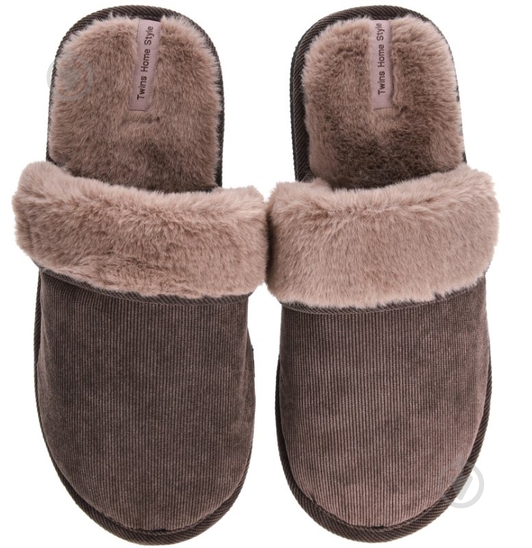 Тапки домашние Velvet 15874 р.44/45 коричневый - фото 2 Тапки домашние Velvet 15874 р.44/45 коричневый - фото 2