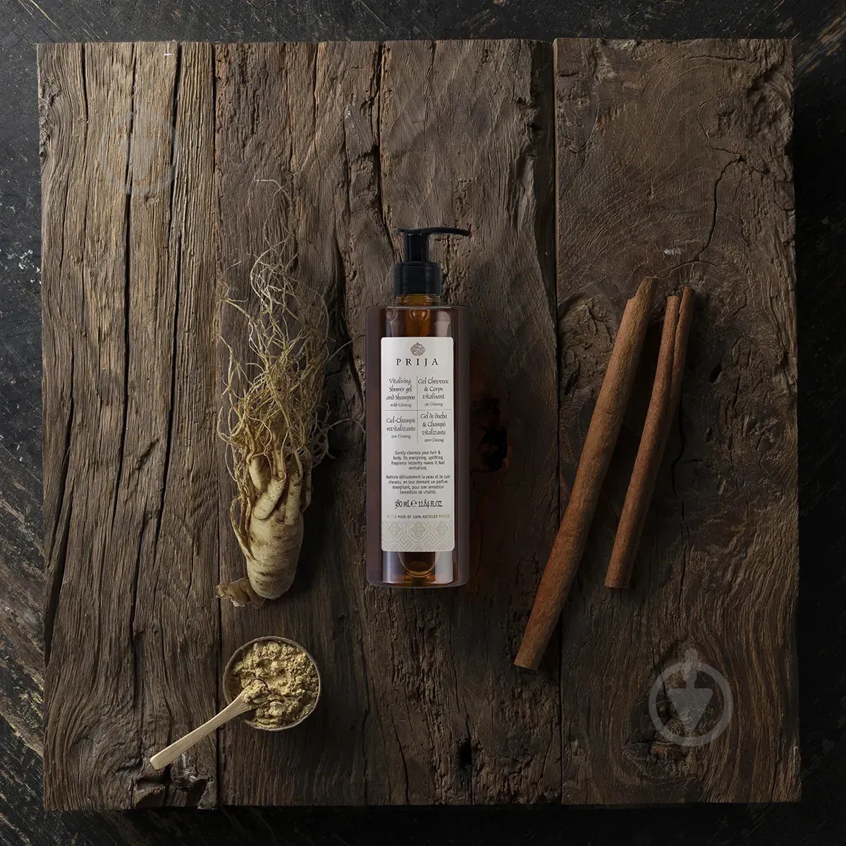 Средство для мытья рук PRIJA восстанавливающее с женьшенем 380 мл - фото 2