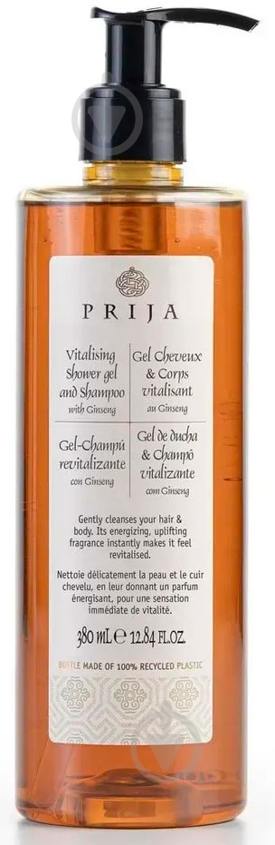 PRIJA для душу з женьшенем 380 мл - фото 1 PRIJA для душу з женьшенем 380 мл - фото 1