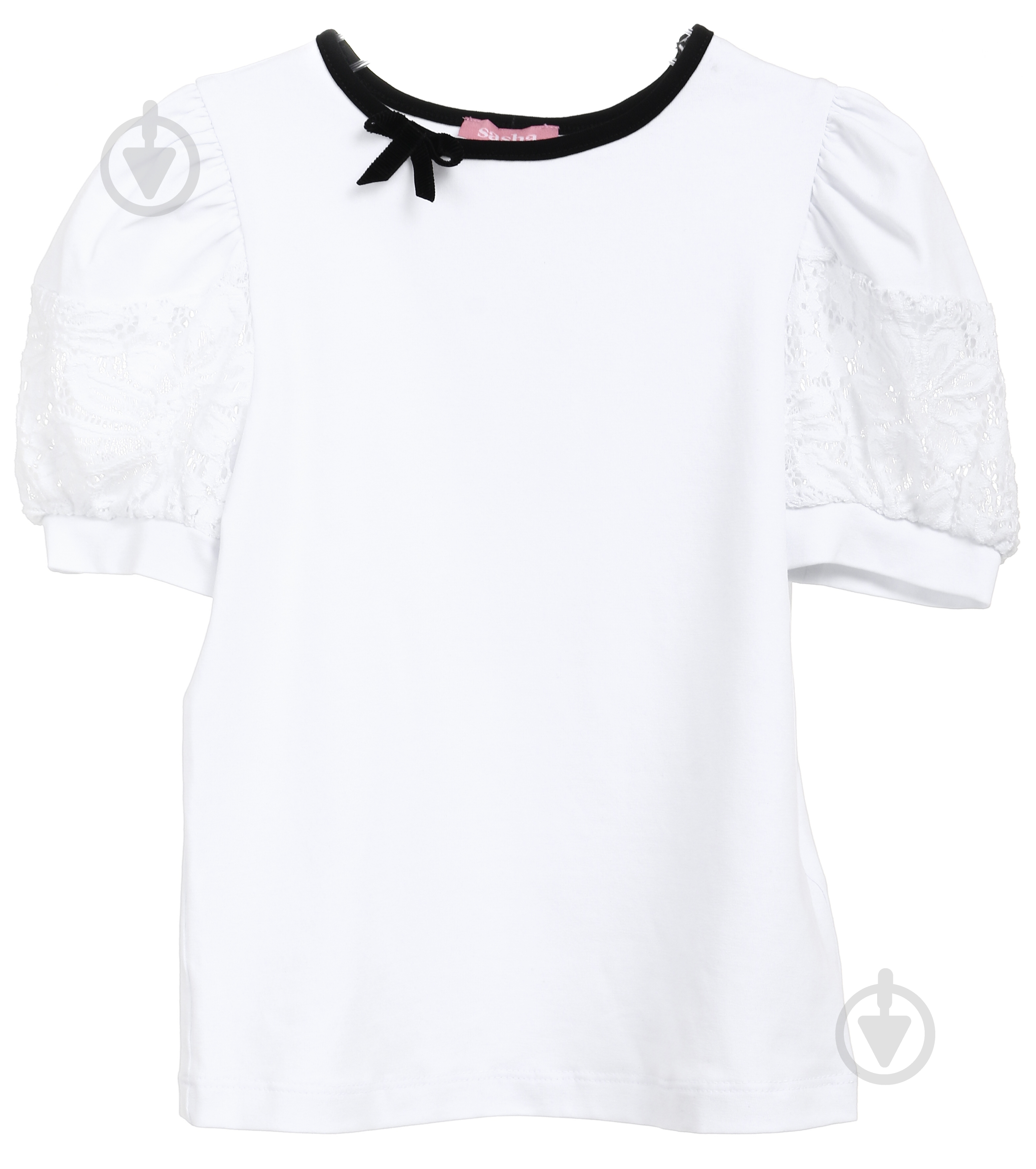 Блуза Sasha р.134 белый 0010 - фото 1 Блуза Sasha р.134 белый 0010 - фото 1