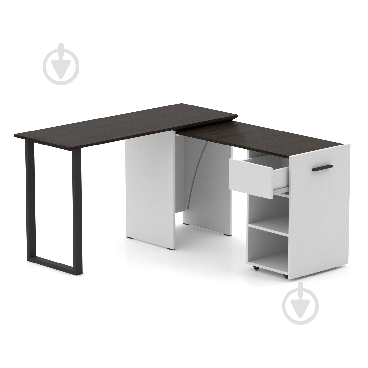 Стол Knap Knap трансформер письменный поворотный Hobana+Jumbo Ш1 770х1350х500 мм белый/венге (S201010220 ) - фото 1 Стол Knap Knap трансформер письменный поворотный Hobana+Jumbo Ш1 770х1350х500 мм белый/венге (S201010220 ) - фото 1