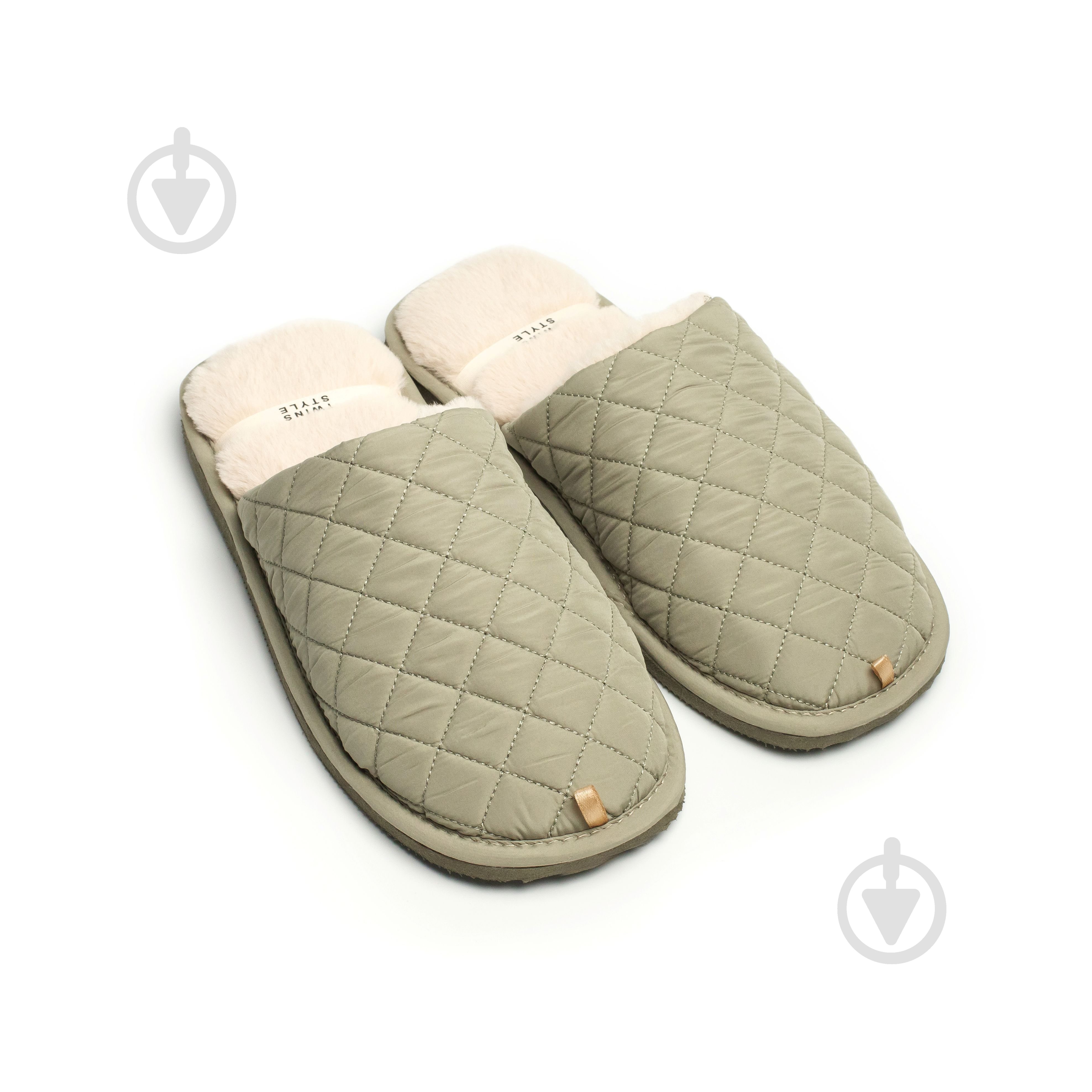 Тапки домашние Twins HS-LUX стеганные 15882 р.42/43 темно-зеленый - фото 1 Тапки домашние Twins HS-LUX стеганные 15882 р.42/43 темно-зеленый - фото 1