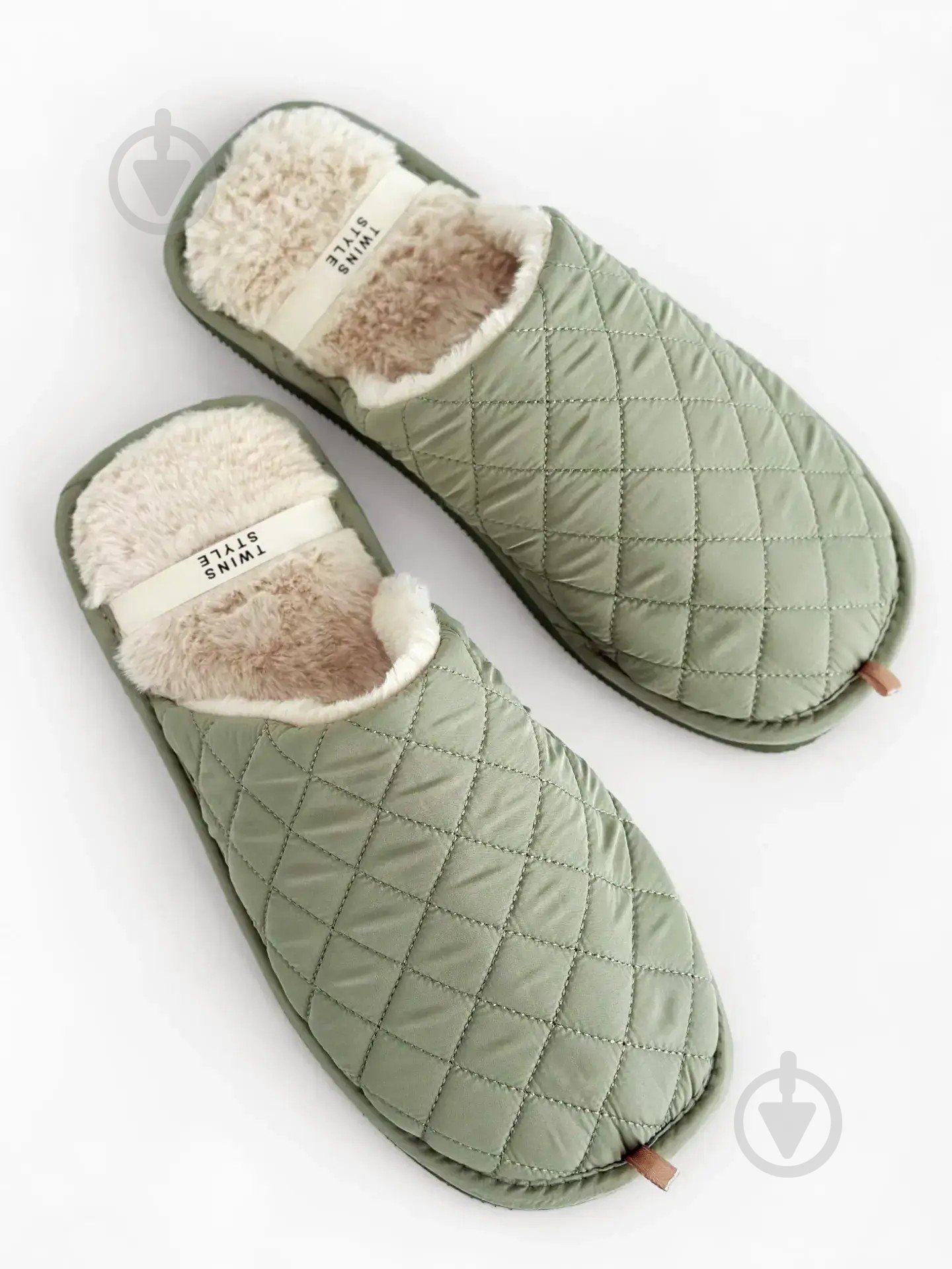 Тапки домашние Twins HS-LUX стеганные 15882 р.42/43 темно-зеленый - фото 3 Тапки домашние Twins HS-LUX стеганные 15882 р.42/43 темно-зеленый - фото 3